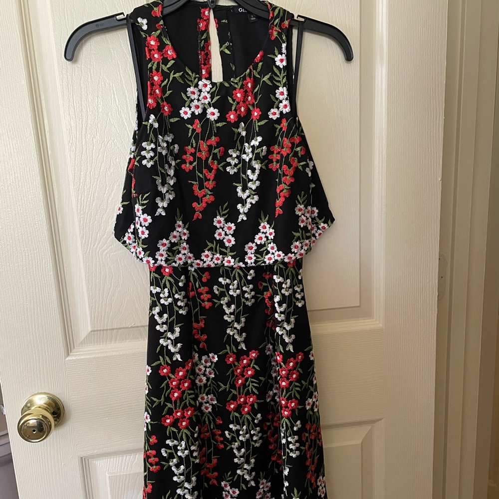 Gianni Bini black flower dress